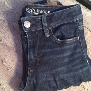 american eagle dark wash jeans